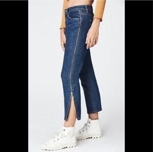 Carmar Denim Desdemona Side Zipper Relaxed Crop Jeans NEW Size 26